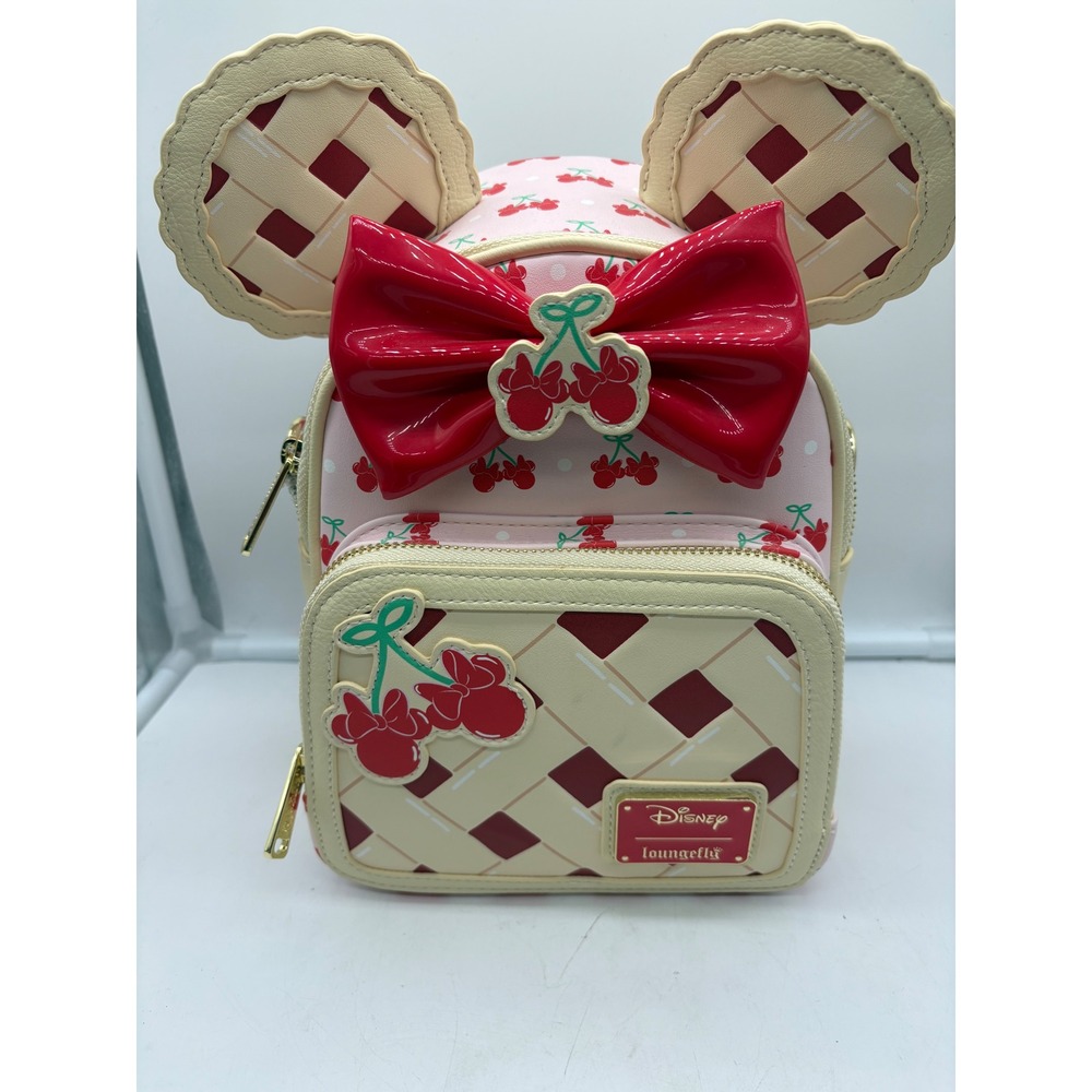 Disney Minnie Mouse Cherry Pie mini backpack and coin purse - Picture 2 of 12